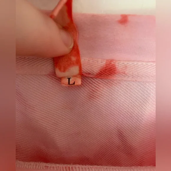 Kyerivs Red Tie Dye Long Sleeve Crop - Large - Picture 3 of 5